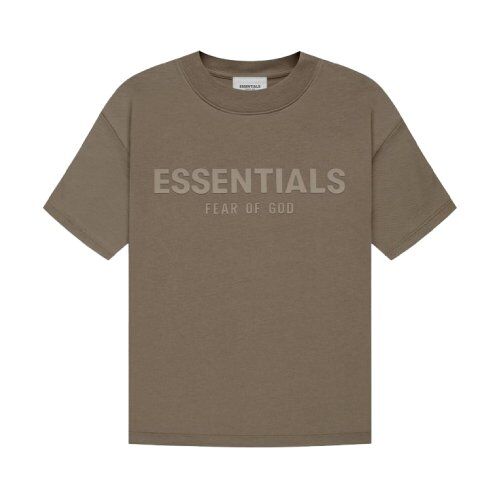 T-shirt marrone essenziale di Fear of God